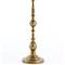 Carson Hollywood Regency Brass Aluminum Round Pedestal End Table