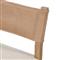 Ely Rustic Lodge Cream Performance Beige Wood Dining Side Chair