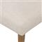 Ely Rustic Lodge Cream Performance Beige Wood Dining Side Chair