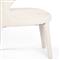 Alexander Mid Century Modern White Upholstered Dining Arm Chair
