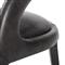 Alexander Mid Century Modern Black Upholstered Leather Dining Arm Chair