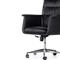 Arslan Industrial Loft Black Upholstered Leather Swivel Executive Office Chair