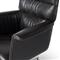 Arslan Industrial Loft Black Upholstered Leather Swivel Executive Office Chair
