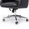 Arslan Industrial Loft Black Upholstered Leather Swivel Executive Office Chair