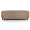 Riley Mid Century Modern Light Brown Upholstered Natural Wood Sofa - 86.5&quot;W