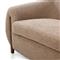 Riley Mid Century Modern Light Brown Upholstered Natural Wood Sofa - 86.5&quot;W