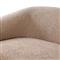 Riley Mid Century Modern Light Brown Upholstered Natural Wood Sofa - 86.5&quot;W