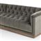 Emmy Rustic Grey Upholstered Velvet Sectional - Left Arm Facing - 109&quot;W x 62&quot;D