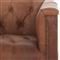 Emmy Rustic Lodge Warm Brown Leather Tufted Nailhead Trim Swivel Club Chair