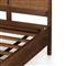 Rhian Coastal Beach Dark Brown Woven Cane Mango Wood Frame Bed - King