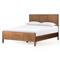 Rhian Coastal Beach Dark Brown Woven Cane Mango Wood Frame Bed - King
