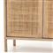 Rhian Coastal Beach Natural Mango Wood Woven Cane Wood Tall Chest Dresser