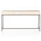 Theodore Industrial Loft Dove White Wood Grey Iron Base 3 Drawer Writing Desk