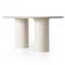 Gary Modern Classic Cream Solid Marble Oval Dining Table - 78&#39;&#39;W