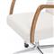 Sonn Mid Century Cream Performance Boucle Silver Stainless Steel Office Chair