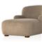 Kaden Modern Classic Brown Upholstered Boucle Wood Frame Chaise Lounge