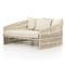 Porter Coastal Beach Beige Performance Woven Rope Aluminum Outdoor Daybed