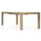 Zulu Rustic Natural Brown Wood Rectangular Extendable Dining Table - 74-94&quot;W