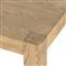 Zulu Rustic Natural Brown Wood Rectangular Extendable Dining Table - 74-94&quot;W