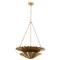 Katya Updated Traditional Vintage Brass 2 Tier Chandelier