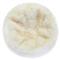 Shiloh Modern Ivory Long Wool Fur Leather Beanbag