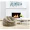 Shiloh Modern Pebble Long Wool Sheepskin Fur Beanbag