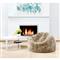 Shiloh Modern Pebble Long Wool Sheepskin Fur Beanbag