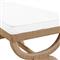 Worlds Away Xanadu Coastal Beach White Upholstered Natural Rope Entryway Bench