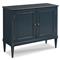 Cerise Updated Traditional Blue Oak Wood Sideboard