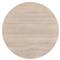 Gohan Rustic Lodge Light Brown Oak Wood Round Pedestal Dining Table - 54&quot;W