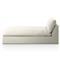 Cee Modern Classic White Upholstered Outdoor Chaise Lounge