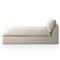 Cee Modern Classic Beige Upholstered Outdoor Chaise Lounge