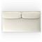 Cee Modern Classic White Upholstered Outdoor Armless Sofa
