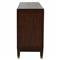 Saffron Modern Classic Dark Brown Oak Wood Ribbed Media Cabinet - 73&quot;W