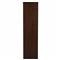 Saffron Modern Classic Dark Brown Oak Wood Ribbed Media Cabinet - 73&quot;W
