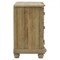 Indigo Rustic Lodge Natural Brown Pine Wood 3 Drawer Dresser