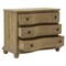 Indigo Rustic Lodge Natural Brown Pine Wood 3 Drawer Dresser