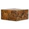 Thorn Mid Century Modern Natural Teak Square Block Outdoor Coffee Table