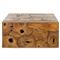 Thorn Mid Century Modern Natural Teak Rectangular Block Outdoor Coffee Table