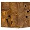 Thorn Mid Century Modern Natural Teak Square Block Outdoor End Table