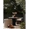 Bailey Industrial Loft Grey Aluminum Round Outdoor Dining Table - 42&quot;