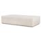 Otto Modern Classic White Concrete Rectangular Block Outdoor Coffee Table