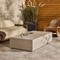 Otto Modern Classic Grey Concrete Rectangular Block Outdoor Coffee Table