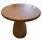 Caleb Rustic Natural Brown Reclaimed Pine Wood Round Bistro Dining Table - 36&quot;W - Small