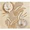 Pompeii Shell Fringe Coastal Natural Seashells Napkin Ring - Set of 4