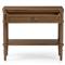 Tacorey Rustic Lodge Brown Solid Oak Wood 1 Drawer Nightstand