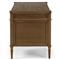 Tacorey Rustic Lodge Brown Solid Oak Wood 7 Drawer Executive Desk