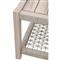 Wren Coastal Taupe Woven Rope Solid Teak Square Outdoor End Table