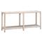 Wren Coastal Taupe Woven Rope Solid Teak Rectangular Outdoor Console Table