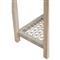 Wren Coastal Taupe Woven Rope Solid Teak Rectangular Outdoor Console Table